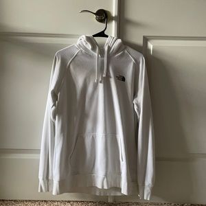 White north face hoodie